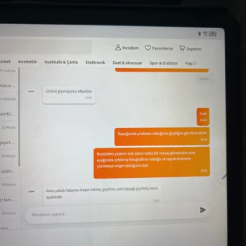 İlk Kullanımda Kusurlu Ayakkabı, Değişim Talebim Reddedildi