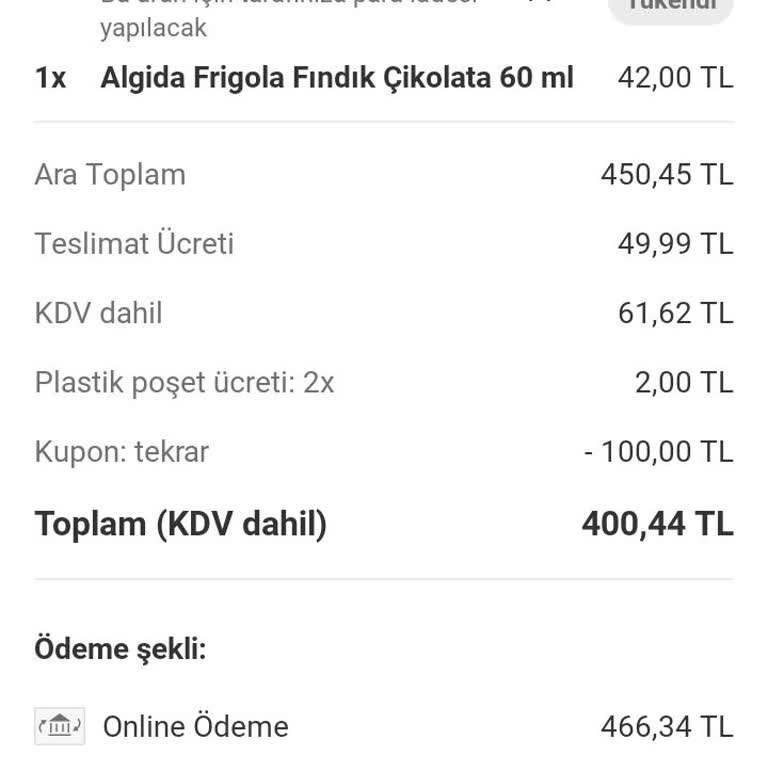 Yemeksepeti Market Eksik Ürün Geri Ödeme Teklifiyle Karşılandı