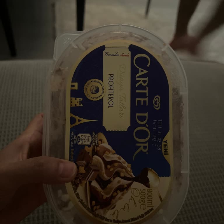 Algida Profiterol Dondurmasında İçerik Ve Ambalaj Yanıltması