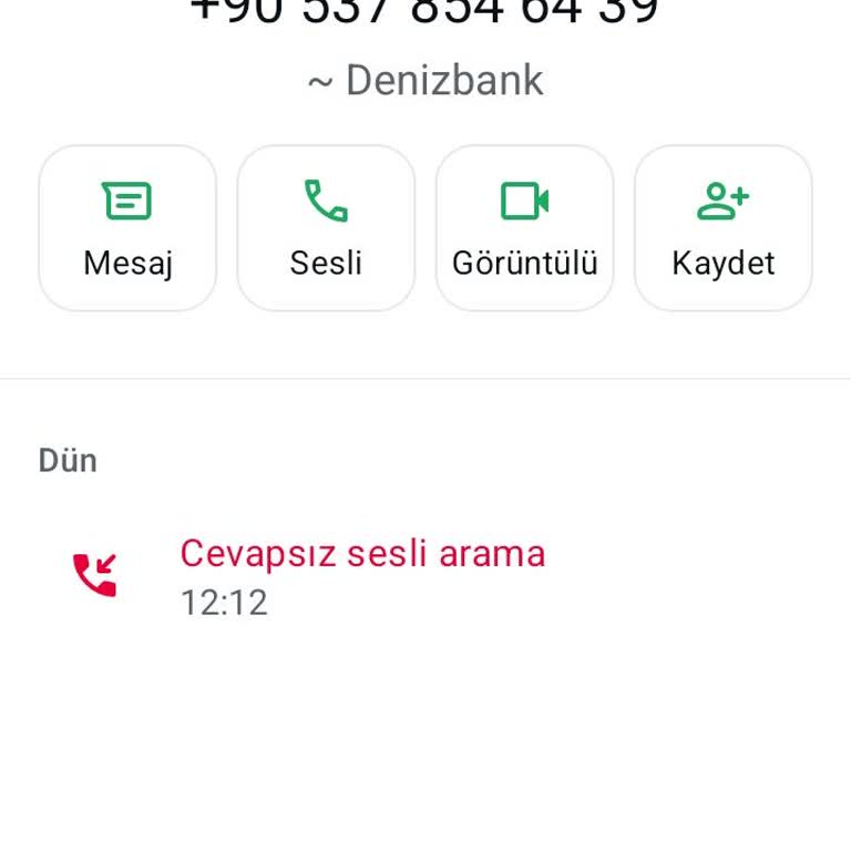 Denizbank Taklidi Telefon Araması Ve 100 Bin TL Faizsiz Kredi Teklifi