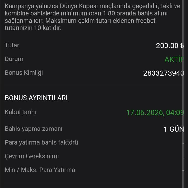 Norabahis Bonusu Şartları Gerçekleşmedi, Destek Yok