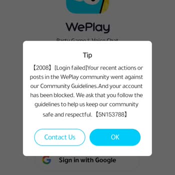 Please Unblock My WePlay Account Or Device