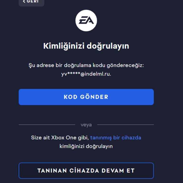 EA Hesabımın E-Posta Adresi İzinsiz Değiştirildi Giriş Yapamıyorum