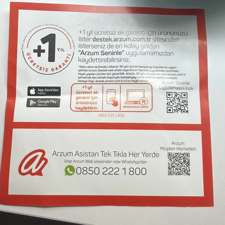 Garanti Uzatma Broşürü Yanıltıcı, Ürün Kampanyaya Dahil Değil