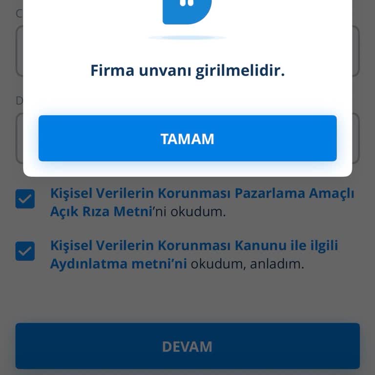 Denizbank Mobil Uygulamasında Üyelik Ve Bireysel Hesap Açma Sorunu