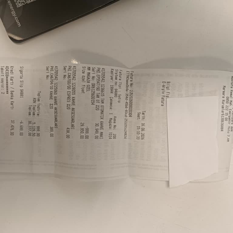 Philips Kahve Makinesinde Eksik Yağ Tüpü Ve Çözüm Talebi