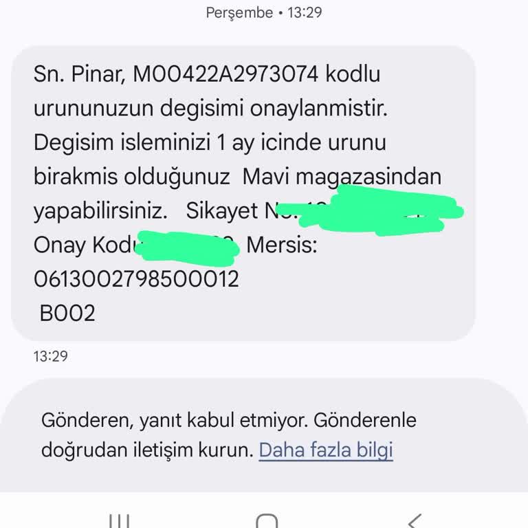 Onaylı Değişim İçin Sadece Alışveriş Yapılan Şubeye Gitme Zorunluluğu