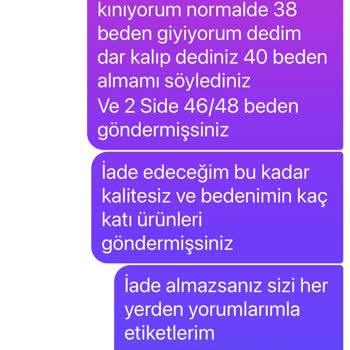 Beden Yanıltması Ve İade Reddiyle Instagram Satıcısı