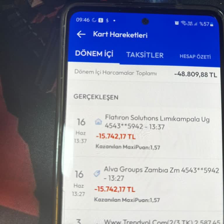 Onaysız Kart İşlemleri İçin 31.484 TL İade Talebi