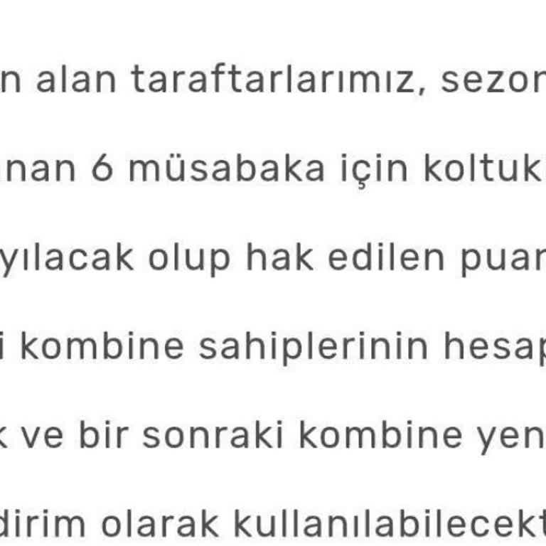 Kombine İçin Vaat Edilen 6 Maç Puanı Hesapta Görünmüyor