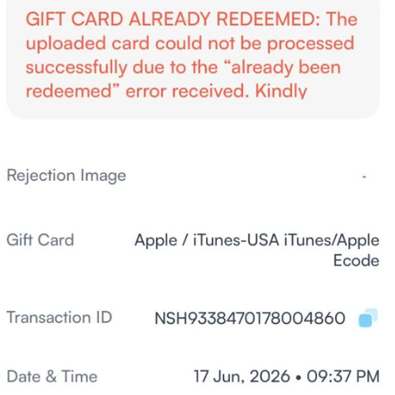 199 Dolar Apple Hediye Kartı Kullanılamıyor, İade Talebi