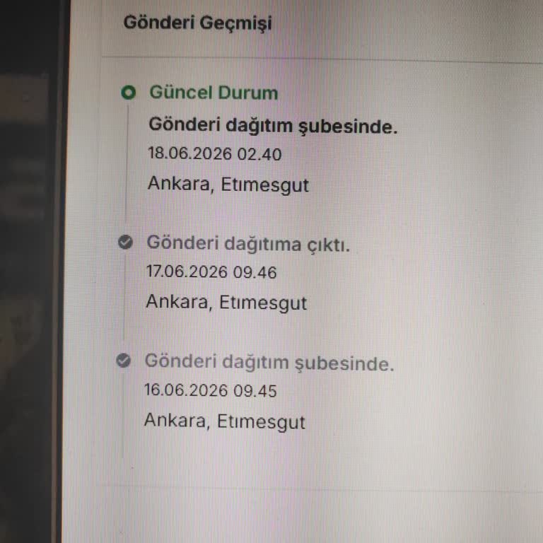 Ankara Çankaya'da Teslim Edilmeyen Kargo İçin Açıklama Talebi