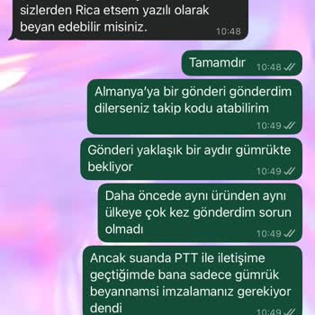 Yurt Dışı Kargonun Uzun Süre Beklemesi Ve Çağrı Merkezinin Yetersiz Açıklaması