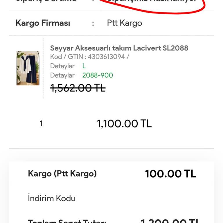 Siparişim 12 Gün Boyunca Kargoya Verilmedi Ve Ücret İadesi Talep Ediyorum