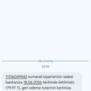 Fiyat Artışı Nedeniyle Açıklamasız Sipariş İptali