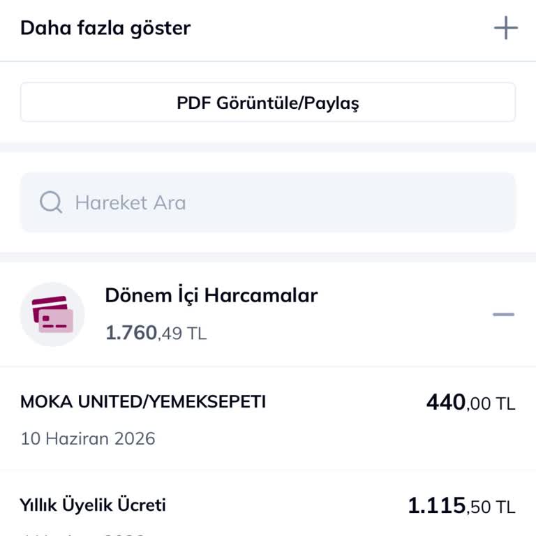 Yıllık Kart Ücreti 1.115,5 TL İade Talebi Reddedildi