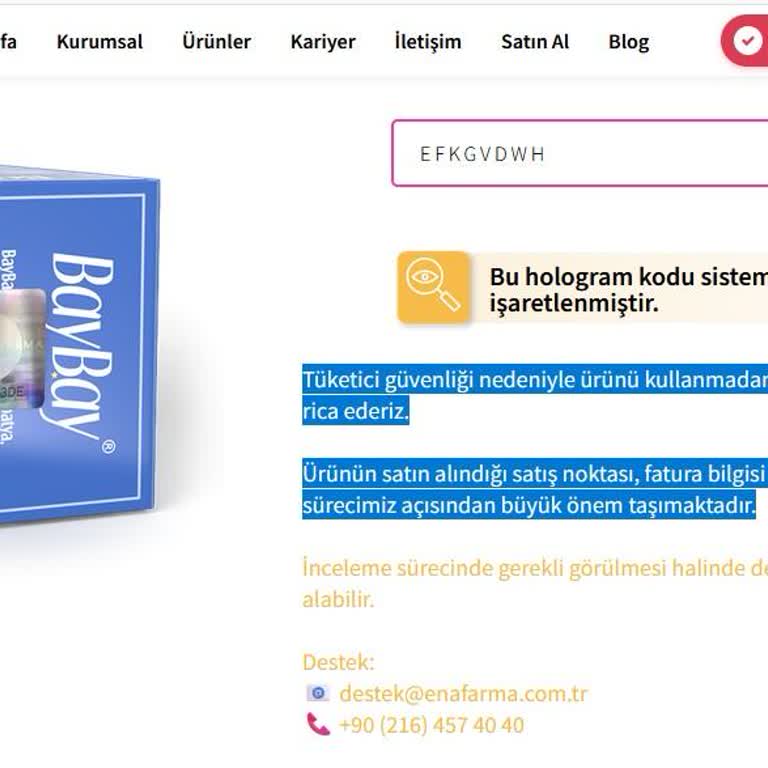 Amazon’dan Alınan Bebek Ürününün Sahte Ve Sağlık Açısından Tehlikeli Olması