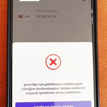Şifre Blokeli Getirfinans Hesabına Erişim Ve Güvenlik Endişesi