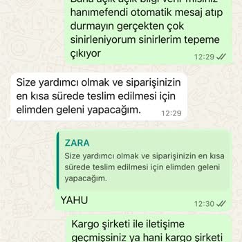 Zara’dan Teslim Edilmeyen Sipariş, Tam İade Ve Açıklama Talebi