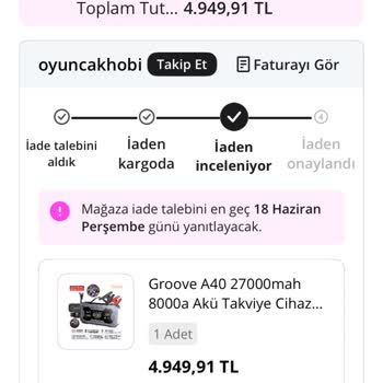 N11'de Cayma Hakkım Göz Ardı Edildi, 14 Günlük İade Talebim Reddedildi