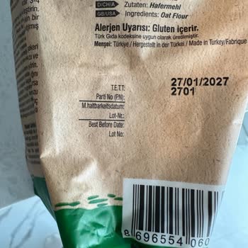 Doğalsan Yulaf Ununda Kalitesiz Ürün, 3,5 Kilo Çöp Ve Maddi Kayıp