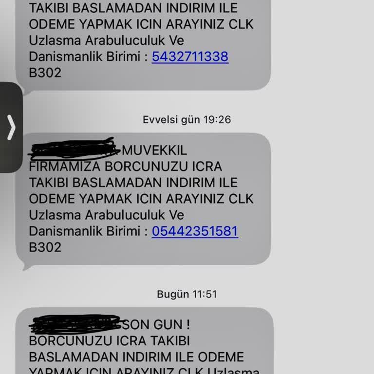İcra Takibi Olmadan Gönderilen Sahte Borç SMS’leri Şikayeti
