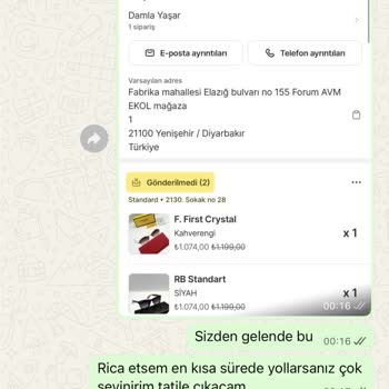 Gözlükler Gönderilmedi, İade Yapılmadı Ve 2.148 TL Geri Ödenmedi