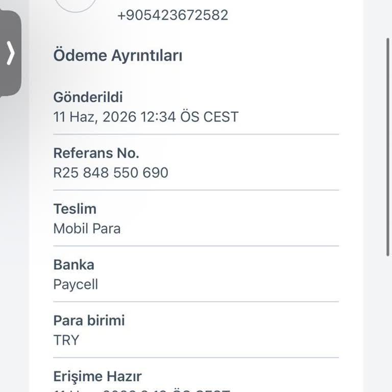 Remitly'den Gönderilen Ödemenin Teslim Edilmemesi Ve İade Beklentisi