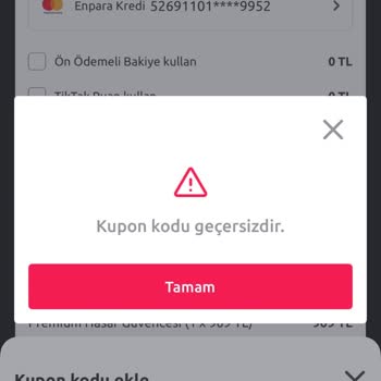 Kampanya Şartları Sağlanmasına Rağmen İndirim Uygulanmadı