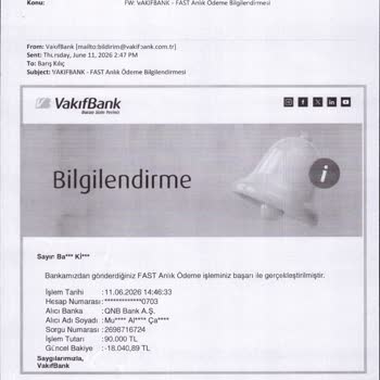 90 Bin TL Transfer İadesi Gecikmesi Ve Müşteri Hizmetlerinden Yanıt Eksikliği