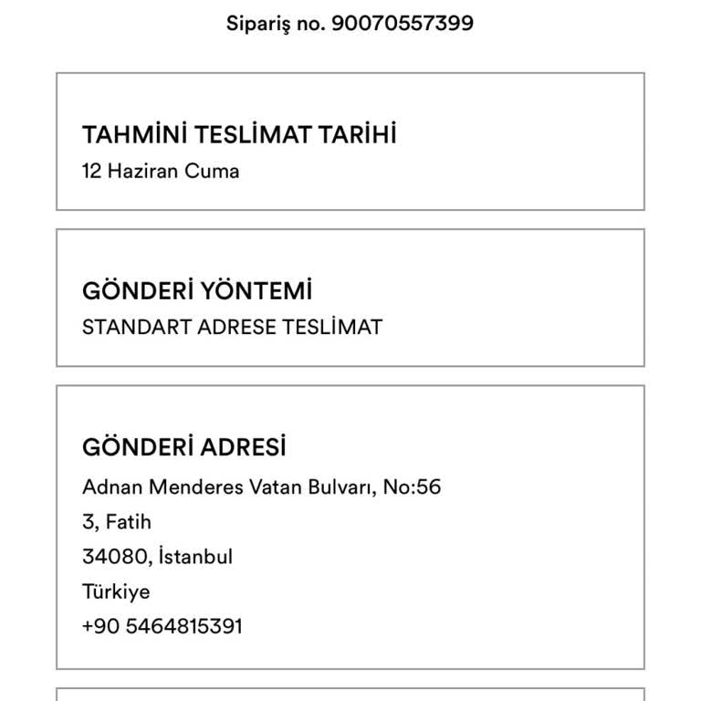Kargo Şirketi Bilgisi Verilmediği İçin Siparişim Teslim Olmadı