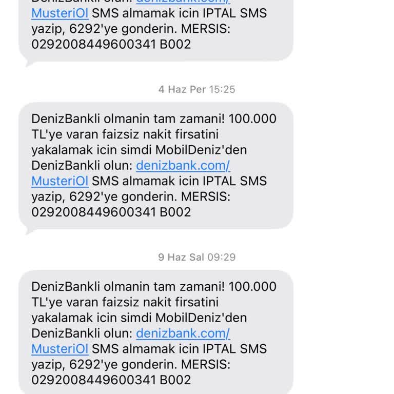 Denizbank'tan Sıfır Faizli Nakit SMS Kampanyası Yanıltıcı, Başvurular Açıklama Olmadan Reddedildi