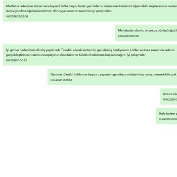 İade Gecikmesi Ve Destek Yanıtsızlığı