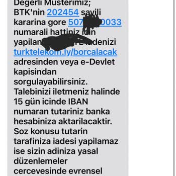 Türk Telekom’dan Alacaklı 780,92 TL İadesi 14 Gün İçinde Gerçekleşmedi