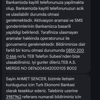 Telefon Değişikliği Sonrası Yurt Dışında CepteTeb Hesabına Erişim Sorunu