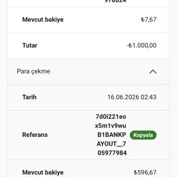 Kazandığım 3 Bin Lira Hesaba Yatırılmıyor Ve Destekten Cevap Alamıyorum