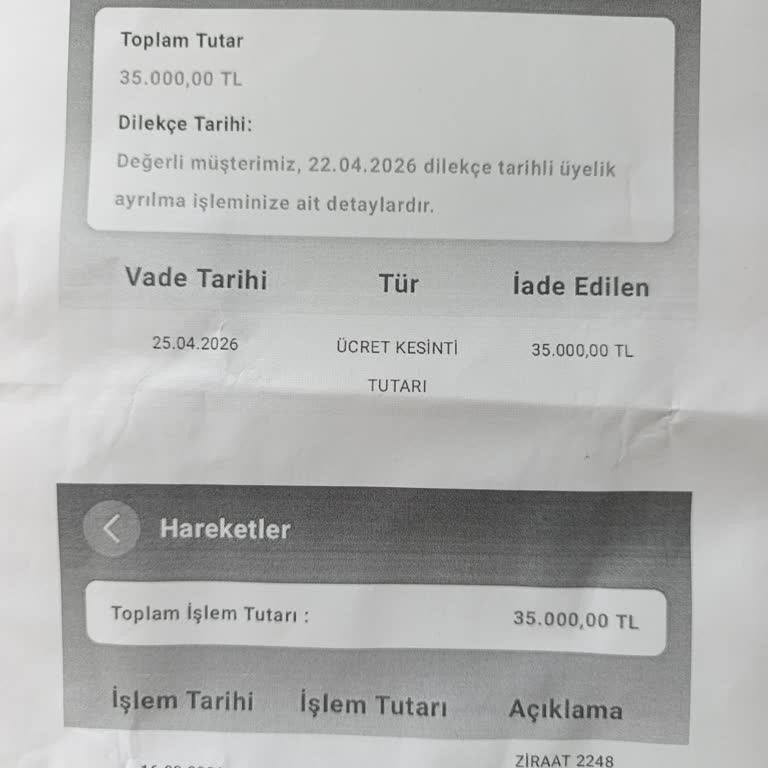 Dosya Masrafı İadesi Reddi Ve Cayma Tarihi Manipülasyonu
