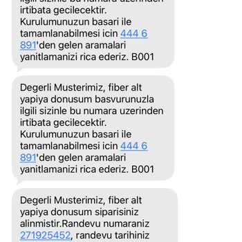 Fiber Kurulumunun Gecikmesi Ve Söz Verilen Hızın Sağlanmaması