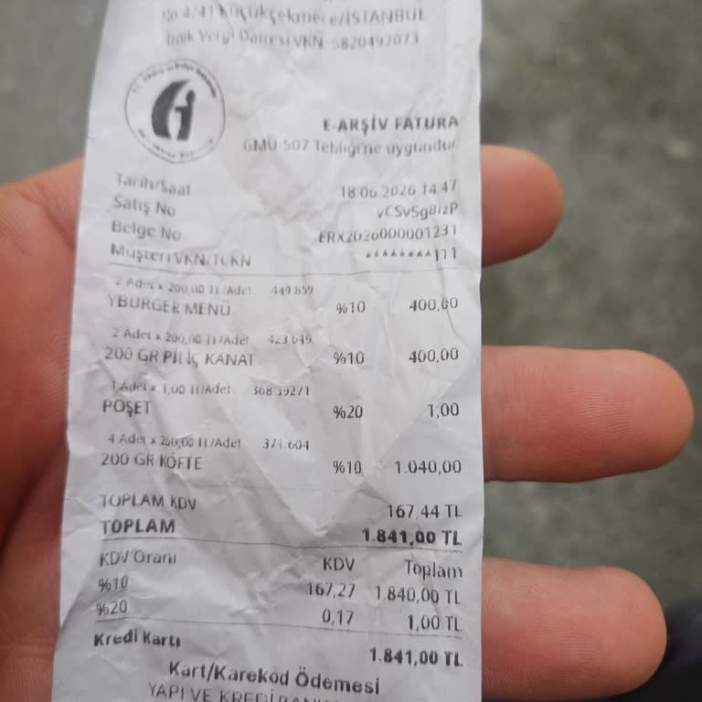 Köfteci Yusuf Halkalı Şubesinde Soğuk Ve Kalitesiz Ürünler, Eksik Ekmek Ve Salata, İade Talebi