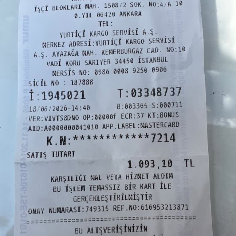 İade Kargo Ücretinin Gönderici Ödemeli Olmasına Rağmen Müşteri Tarafından Ödenmesi