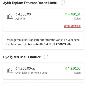 Cihaz Ve Fatura Limitimin Gerekçesiz Düşürülmesi Ve Net Açıklama Talebi