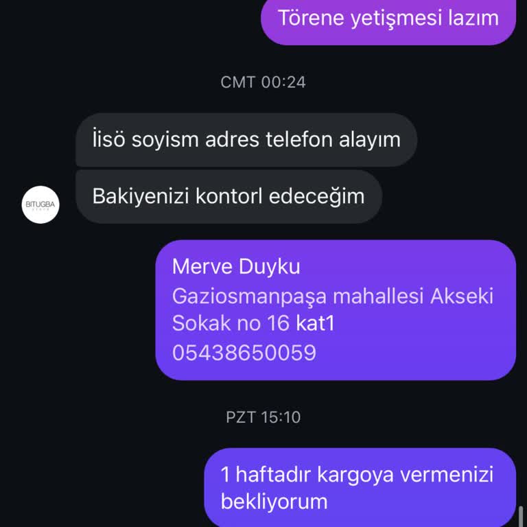 Bitugbastore’da Değişim Talebim Cevapsız Ve Gecikiyor