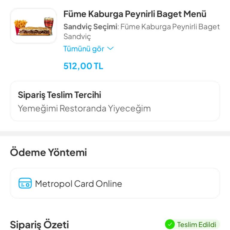 Teslim Edilmemiş Yanlış “Gel Al” Siparişi İçin 462 TL İade Talebi