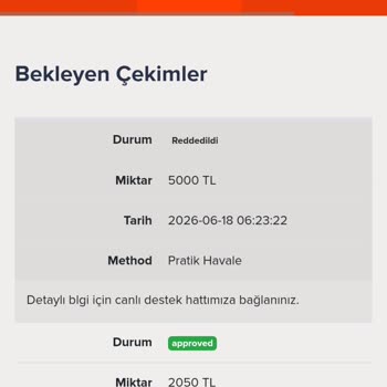 Matadorbet Kazandığım 5.000 TL Çekim Talebim Haksızca Reddedildi Ve Hesabım Sıfırlandı