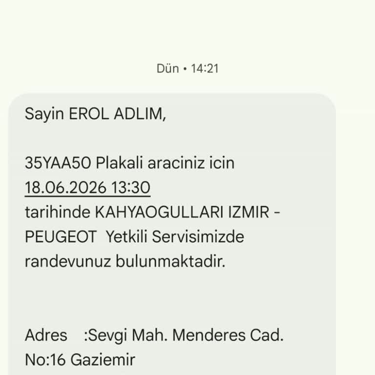 Stok Kontrolü Olmadan Verilen Takata Hava Yastığı Randevusu Müşteriyi Mağdur Etti