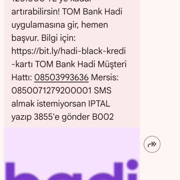 Tom Bank Söz Verilen 120.000 TL Limit Artışı Reddedildi Ve Müşteri Hizmetleri Oyalıyor