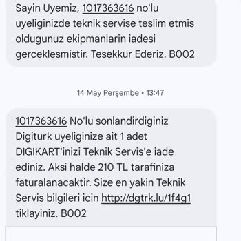 Eksiksiz Teslimata Rağmen Haksız 210 TL Borç Ve Yanıltıcı SMS Talebi
