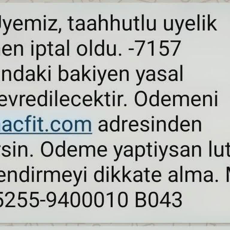 Macfit | İzmir Reşit Olmayan Oğlum Üzerinden Çıkarılan Cayma Bedeli Ve Sonrasında Yaşanan Süreç