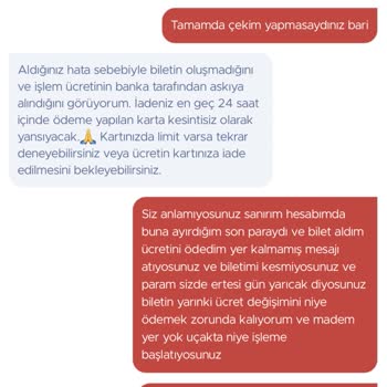 Obilet'te Ödeme Yapıldı, Bilet Yok Ve Para İadesi Gelmedi