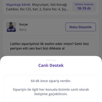 Söz Verilen Sürede Teslim Edilmeyen Sipariş